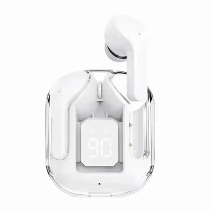 TWSHK3 Wireless Bluetooth Earphone Noise Canceling Hifi Stereo Sport Headphones with Digital Display Transparent Charging Case