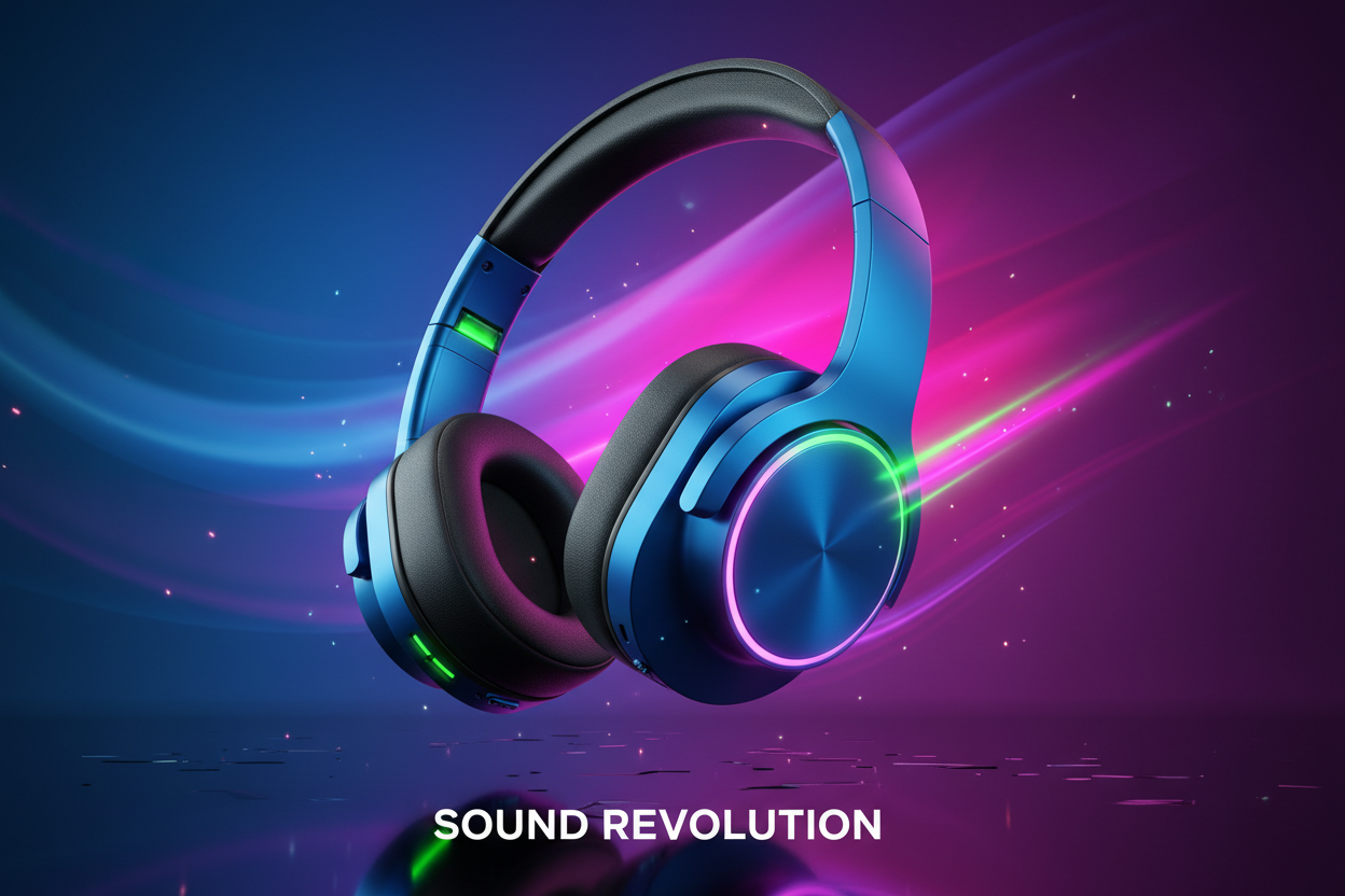 un audifono llamativo para que capte clientes 